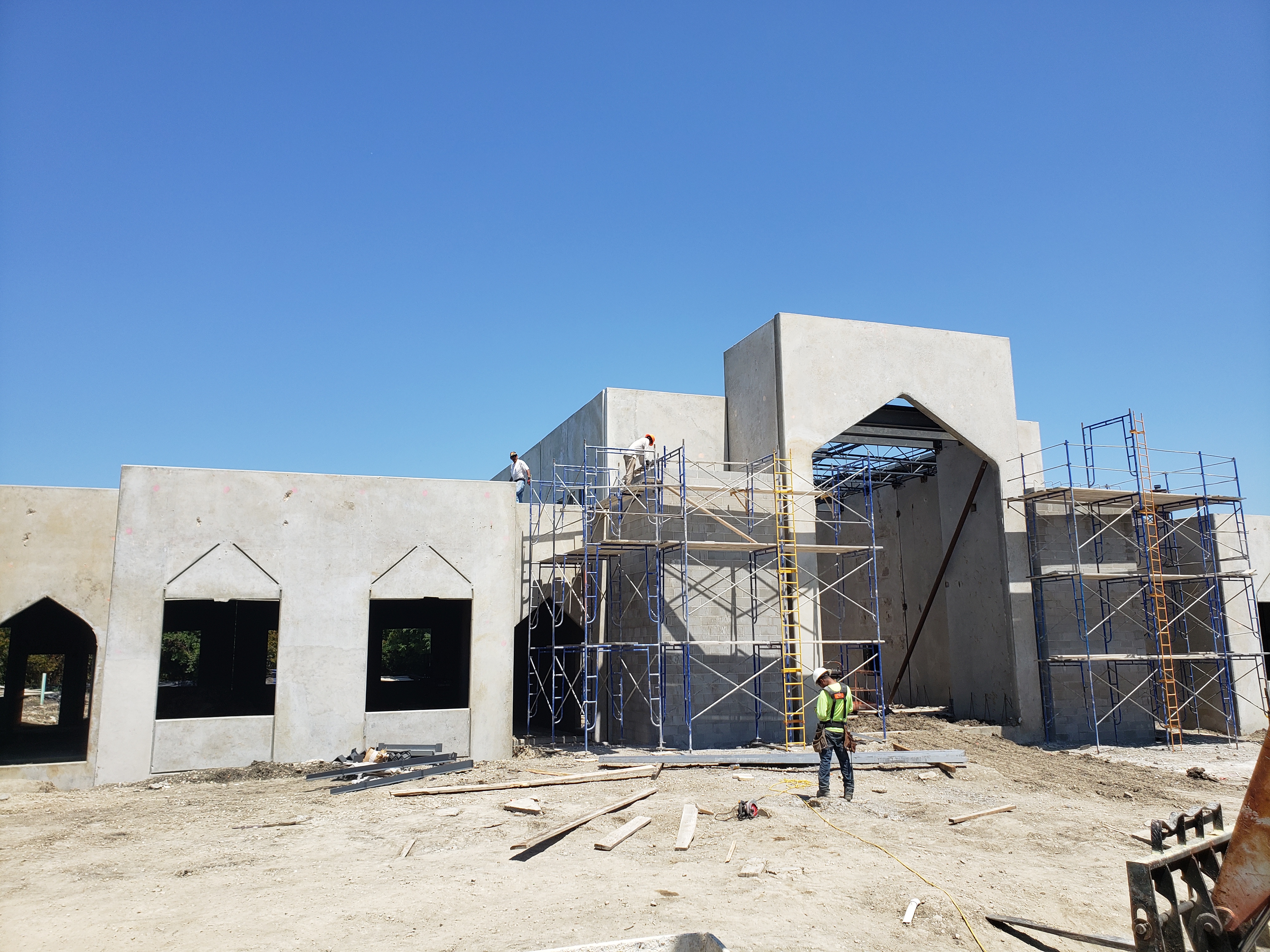 Mosque or worship center under construction